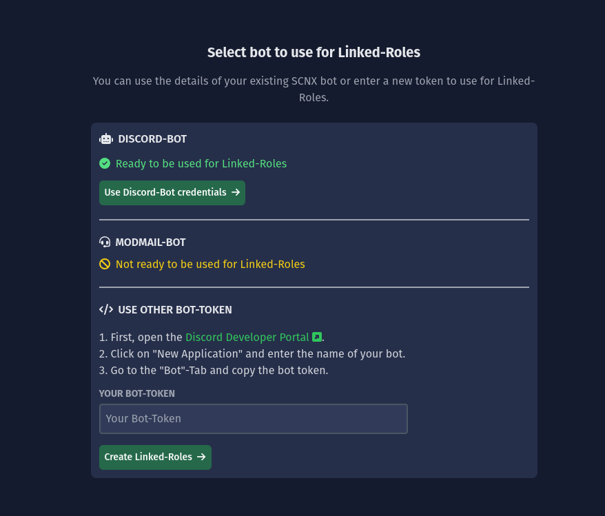 SCNX prompting user to select credential source